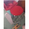 Image 3 : BAG OF WOOL BLANKETS, STOOL, HAMPER, HOOKED RUG (NEED REPAIR)