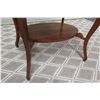Image 17 : Martin & MacArthur Oval Koa Side Table with Curved Legs 30" x 22" x 22"H