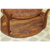 Image 22 : Martin & MacArthur Oval Koa Side Table with Curved Legs 30" x 22" x 22"H