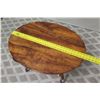 Image 24 : Martin & MacArthur Oval Koa Side Table with Curved Legs 30" x 22" x 22"H