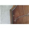 Image 8 : Wood-Framed Mirror 31.5"H, 28.5" Bottom Width