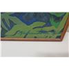 Image 2 : Large 37x49 Framed Original Painting on Canvas: Tropical Foliage, Signed by Artist Keaulani Kea '79