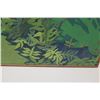 Image 3 : Large 37x49 Framed Original Painting on Canvas: Tropical Foliage, Signed by Artist Keaulani Kea '79
