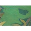 Image 6 : Large 37x49 Framed Original Painting on Canvas: Tropical Foliage, Signed by Artist Keaulani Kea '79