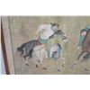Image 2 : Framed Oriental Art - Men on Horseback 27x19