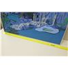 Image 10 : Large Framed Original Art on Canvas - Blue Composition, Signed by Kehau Kea '73, 48x36