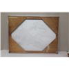 Image 13 : Large Framed Original Art on Canvas - Blue Composition, Signed by Kehau Kea '73, 48x36