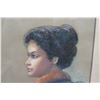 Image 3 : Framed Art - Sketch of Hawaiian Girl (Princess Kaiulani?), Signed by Artist 25 x 31.5