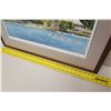Image 4 : Framed Art - "Kailua Kona Waterfront" Signed by Artist Katherine Hovey? 28 x 25