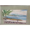 Image 2 : Framed Art - Outrigger, Signed by Artist Marcia Roy '77 (30 x 22)