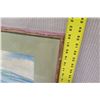 Image 8 : Framed Art - Outrigger, Signed by Artist Marcia Roy '77 (30 x 22)