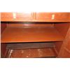 Image 8 : Tall Wooden 2-Door Cabinet w/ Interior Drawers 41"W, 24"D, 63"H (one door not attached, some damage)