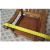 Image 25 : Koa Wood Rocking  Chair w/ Slatted Back, "Sasaki" Label Underneath, Approx. 35" H