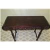 Image 2 : Carved Dark Lacquered Rosewood Console Table 44" x 17" x 33"H