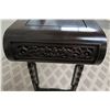 Image 8 : Carved Dark Lacquered Rosewood Console Table 44" x 17" x 33"H