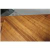 Image 8 : 3-Piece Koa Desk Ensemble w/ 2 Lateral File Cabinets (Desk Piece Mounts to Wall)