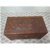 Image 8 : Carved Wooden Chest w/ Hasp & Solid Wood Interior 39" x 20"x 23.5"H