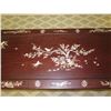 Image 2 : Lacquered Coffee Table w/ Inlaid Mother of Pearl 60" x 22" x 17"H