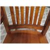 Image 8 : Koa Wood Rocking  Chair w/ Slatted Back & Cushion