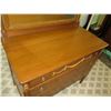 Image 2 : Wooden 3-Drawer Dresser & Mirror w/ Swag Ornamentation 42"x22"x69"H - Luce Furniture Co.