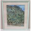 Image 1 : Framed Watercolor "Banana Patch Punalu'u" Unsigned 23x26