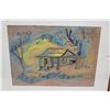 Image 2 : Framed Watercolor of House - Signed 'Red Pilaa 1952' (31x25.5)