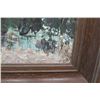 Image 2 : Large Framed Original Painting on Canvas, Signed Josephine Cook 27x23 (Back: "Old Shireoaks Hall")