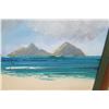 Image 2 : Framed Original Painting: Lanikai Beach, 27x21, Signed Dutchie 4/03