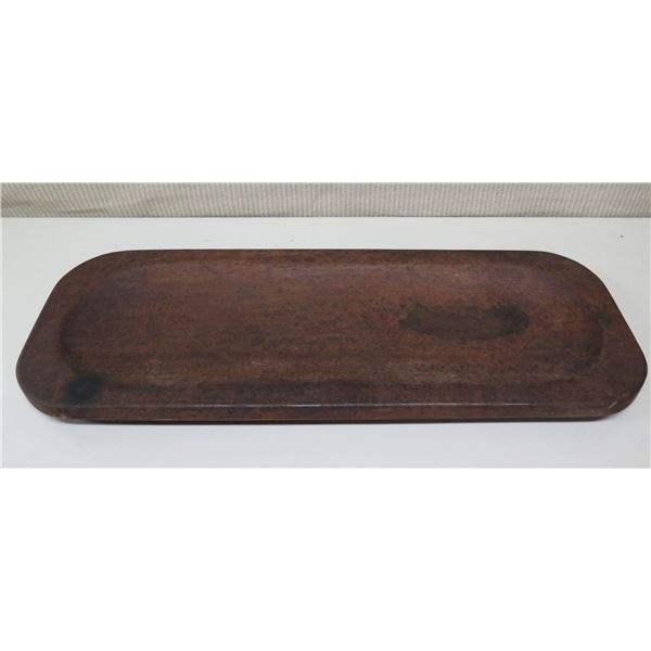 Rectangular Wood Tray, Rounded Corners 29.5" x 10.5" x 2"H