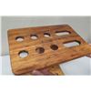 Image 3 : Wooden Paddle Stand/Holder (top broken, can be repaired) 16"W x 13" x 21"Tall