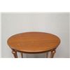 Image 2 : Oval Wooden Table w/ Tapered Legs (some surface damage) 30" x 20" x 28.5"H