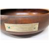 Image 2 : Round Wooden Bowl w/ Plaque "English Pleasure Under 15.2", Approx. 9.5" Dia, 3"H