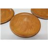 Image 2 : Qty 7 Round Wooden Plates, 10" Dia. (has scratches)