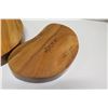 Image 8 : Qty 4 Kidney Shaped Sectioned Serving Dishes Signed "AKKK"