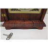 Image 8 : Martin & MacArthur Wooden Mantle Clock w/ Glass Door, Key & Handle