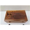 Image 2 : Koa Wood Drum Box w/ Tree Cut-Out Design & 2 Drumsticks