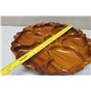 Image 8 : Round Wooden 7-Section Tray w/ Base & Scalloped Edges, Approx. 18" Dia