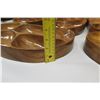 Image 8 : Qty 6 Kidney-Shaped Sectioned Serving Trays, Marked "AKKK"