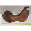 Image 11 : Carved Wooden Saddle, Approx. 21" L