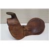 Image 2 : Carved Wooden Saddle, Approx. 21" L