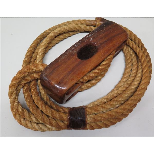 Wooden Block and Tackle