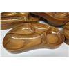 Image 2 : Qty 7 Kidney-Shaped Sectioned Serving Trays, Marked "AKKK"