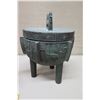 Image 10 : Mid-Century Mayan Ice Bucket & Asian Verdigris Design Pitcher