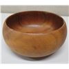 Image 1 : Round Koa Wood Bowl, Etch-Signed, Approx. 5.25" Dia, 3.25"H