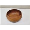 Image 2 : Round Koa Wood Bowl, Etch-Signed, Approx. 5.25" Dia, 3.25"H