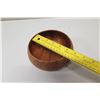 Image 8 : Round Koa Wood Bowl, Etch-Signed, Approx. 5.25" Dia, 3.25"H