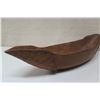 Image 8 : Long Carved Wooden Bowl with Raised Ends by Ohai Wood 22"L, 6"W