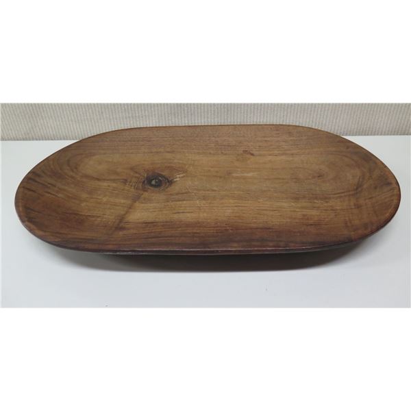 Large Oval Wooden Tray, 26