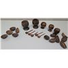 Image 1 : Polished Coconut Serveware: Footed Bowls, Condiment Bowls, Spoons (Honolulu Academy of  Arts)