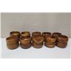 Image 2 : Qty 20 Round Small Wooden Bowls w/ Maker's Mark, Approx. 5" Dia.